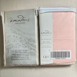 NWT Amadeus King Pink Pillowcases 2 Sets (4 pillowcases)